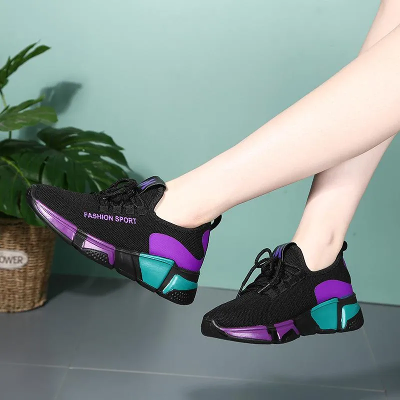 Women's Canvas Heels Sneakers with Lace-up Dance shoes/Ballroom Shoes