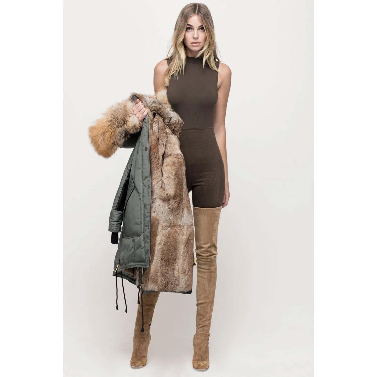 Women's Nicole Benisti Chelsea Coat - Military/Gold