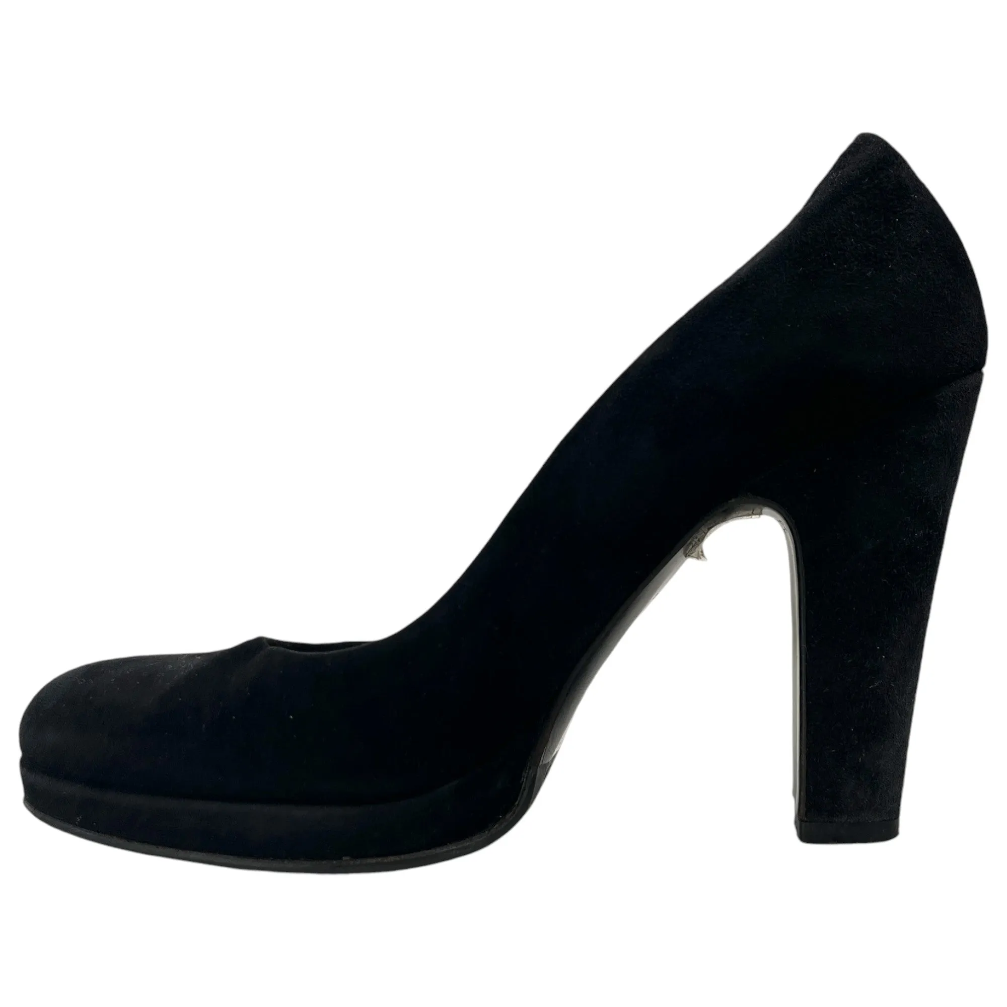 Women's Suede Heels Black Size EU 36 / UK 3